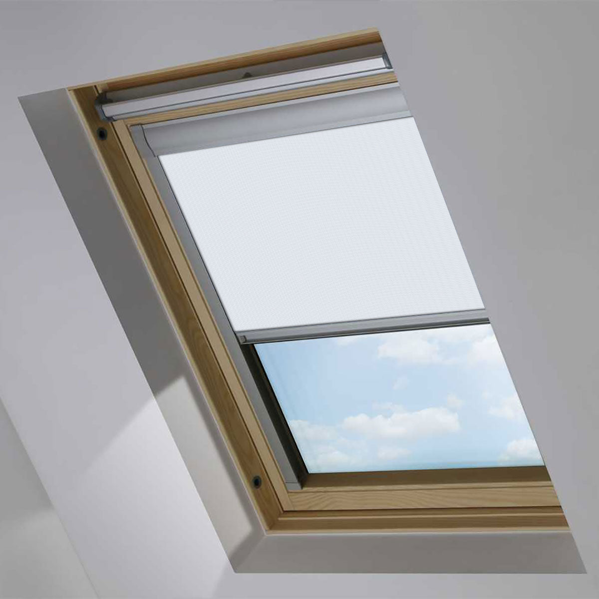 Blossom White Blackout Roof Blind