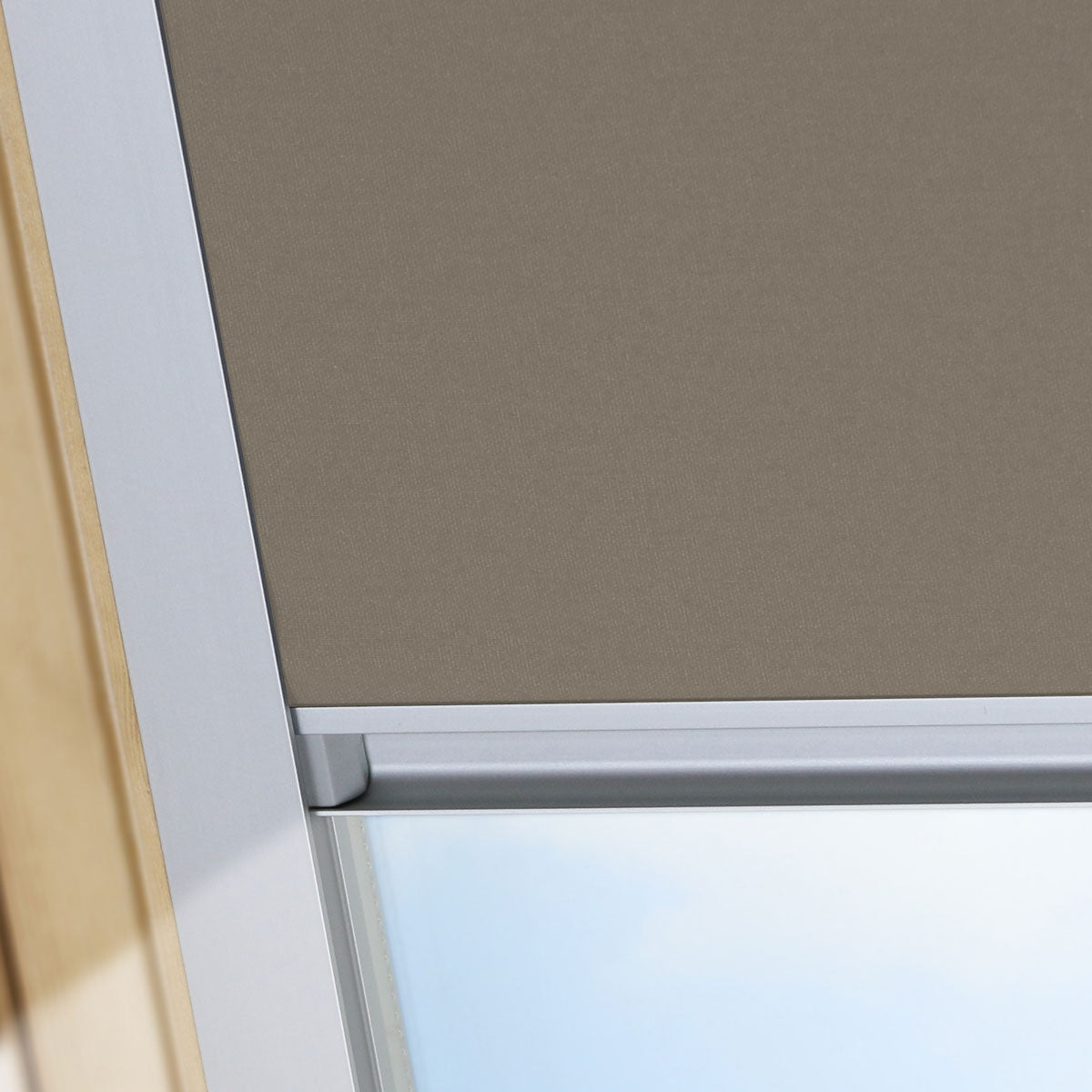 Coffee Blackout Roof Blind
