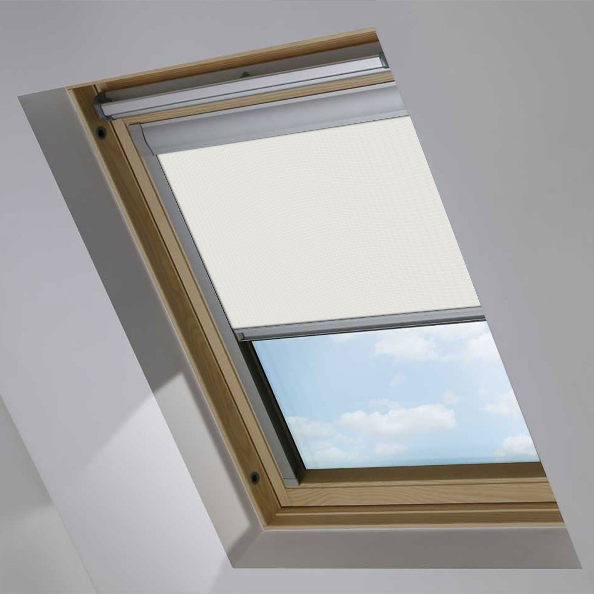 Delicate Cream Blackout Roof Blind