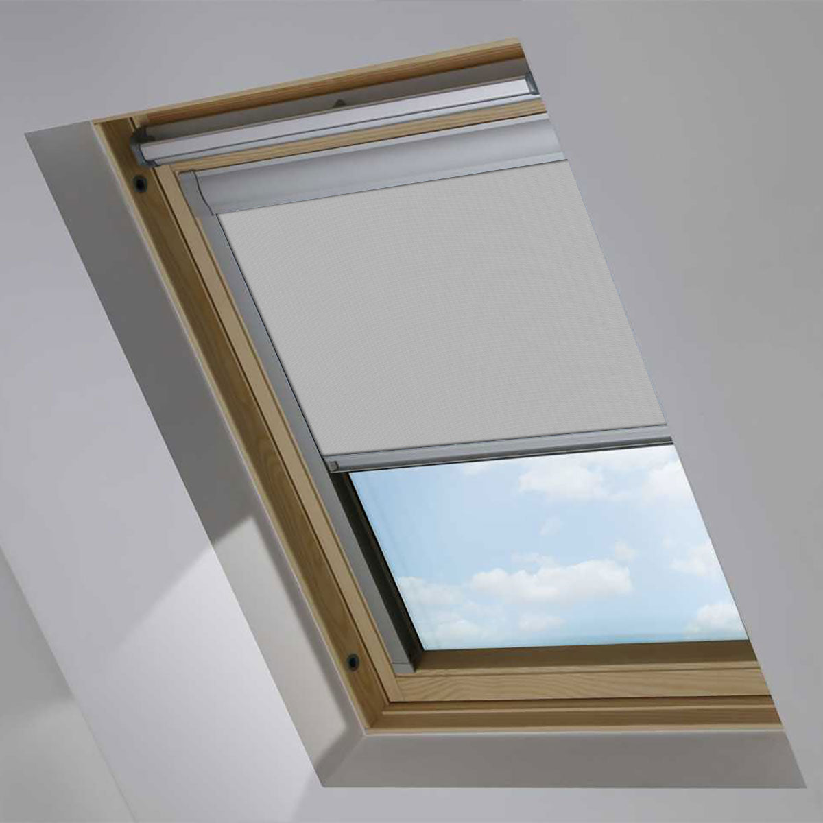 Light Grey Blackout Roof Blind