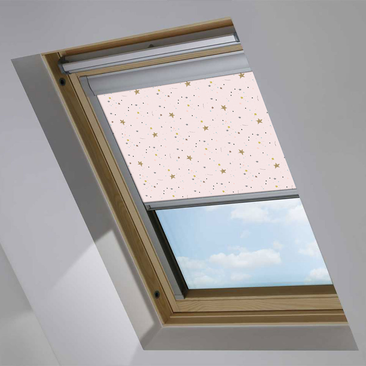 Stars Blush Roof Blind