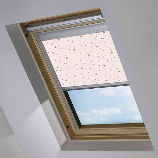 Stars Blush Roof Blind