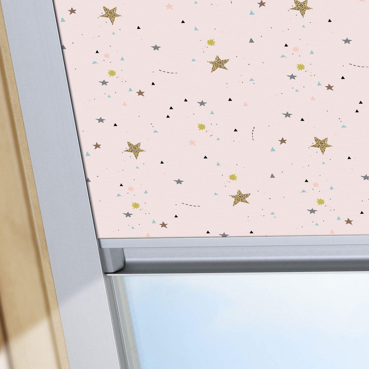 Stars Blush Roof Blind