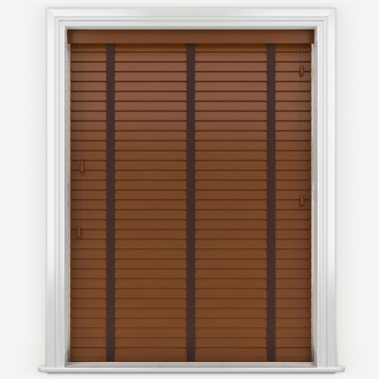 Decora Timberlux Prime Golden Oak with Cocoa Tapes Wooden Venetian Blind