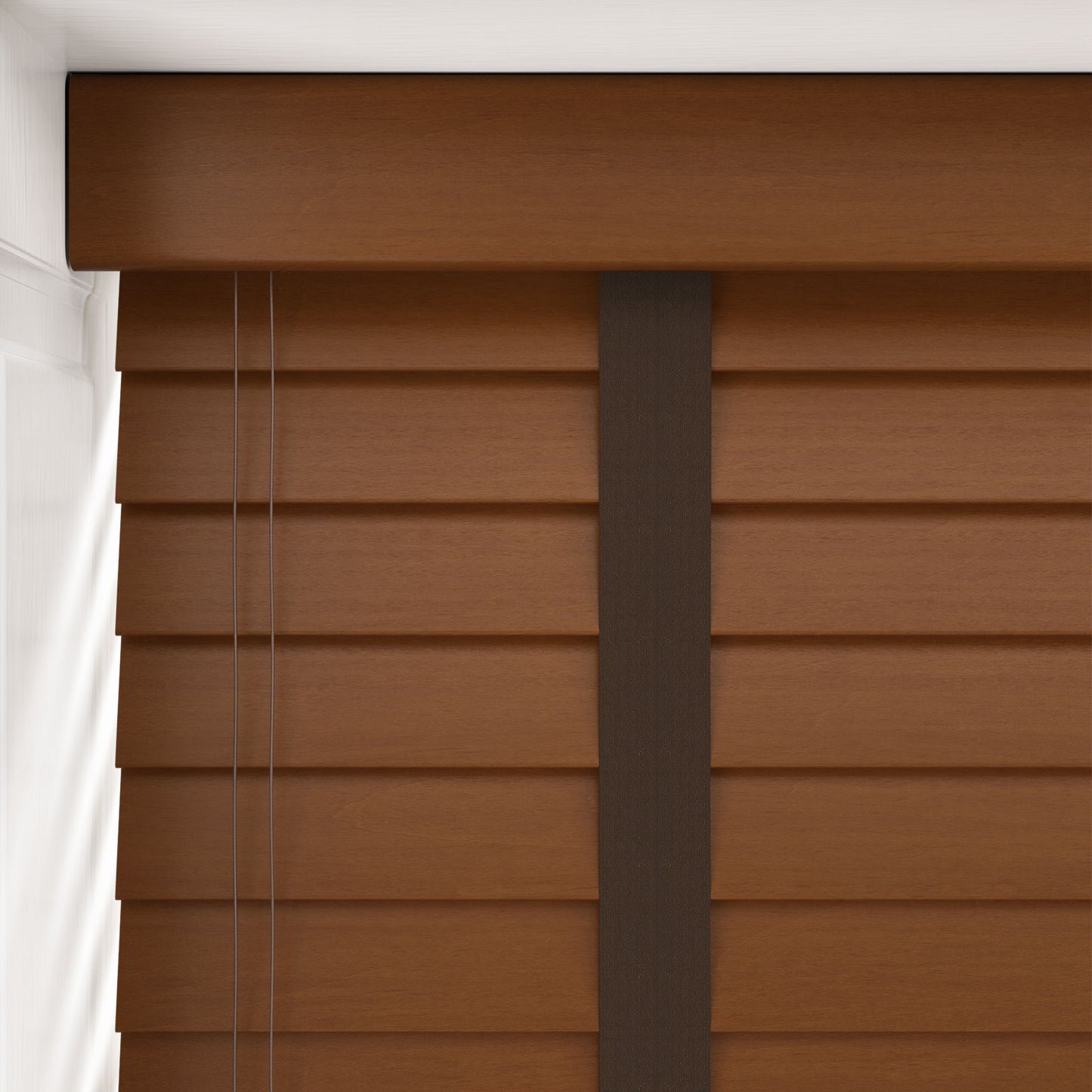 Decora Timberlux Prime Golden Oak with Cocoa Tapes Wooden Venetian Blind