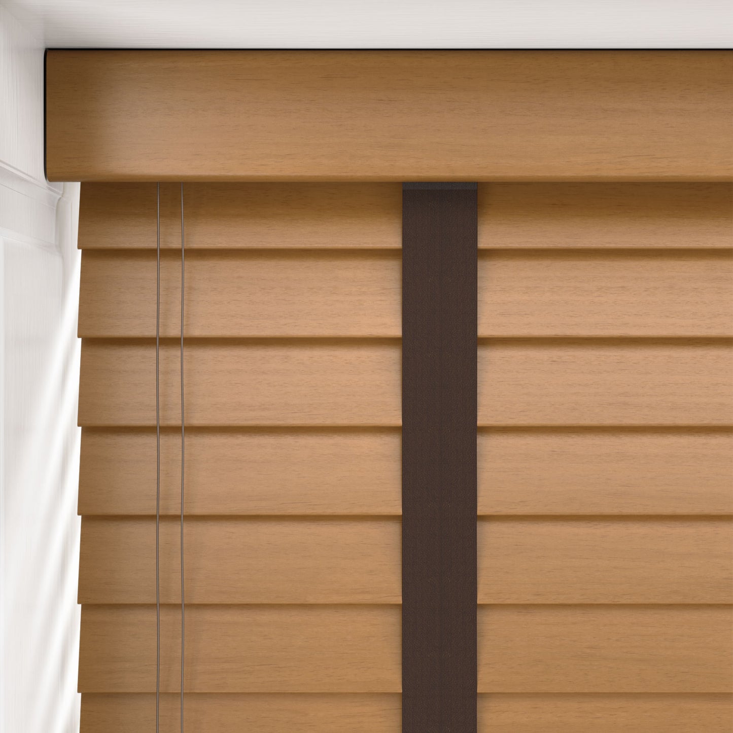 Decora Timberlux Prime Light Oak with Cocoa Tapes Wooden Venetian Blind