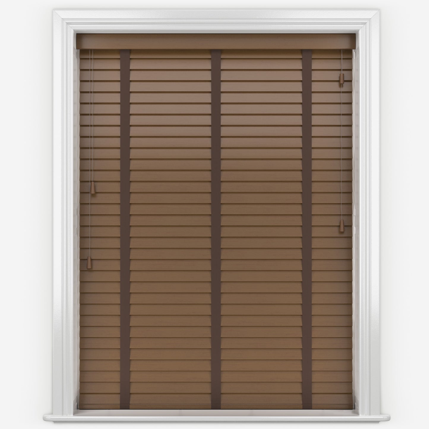 Decora Timberlux Prime Walnut with Cocoa Tapes Wooden Venetian Blind