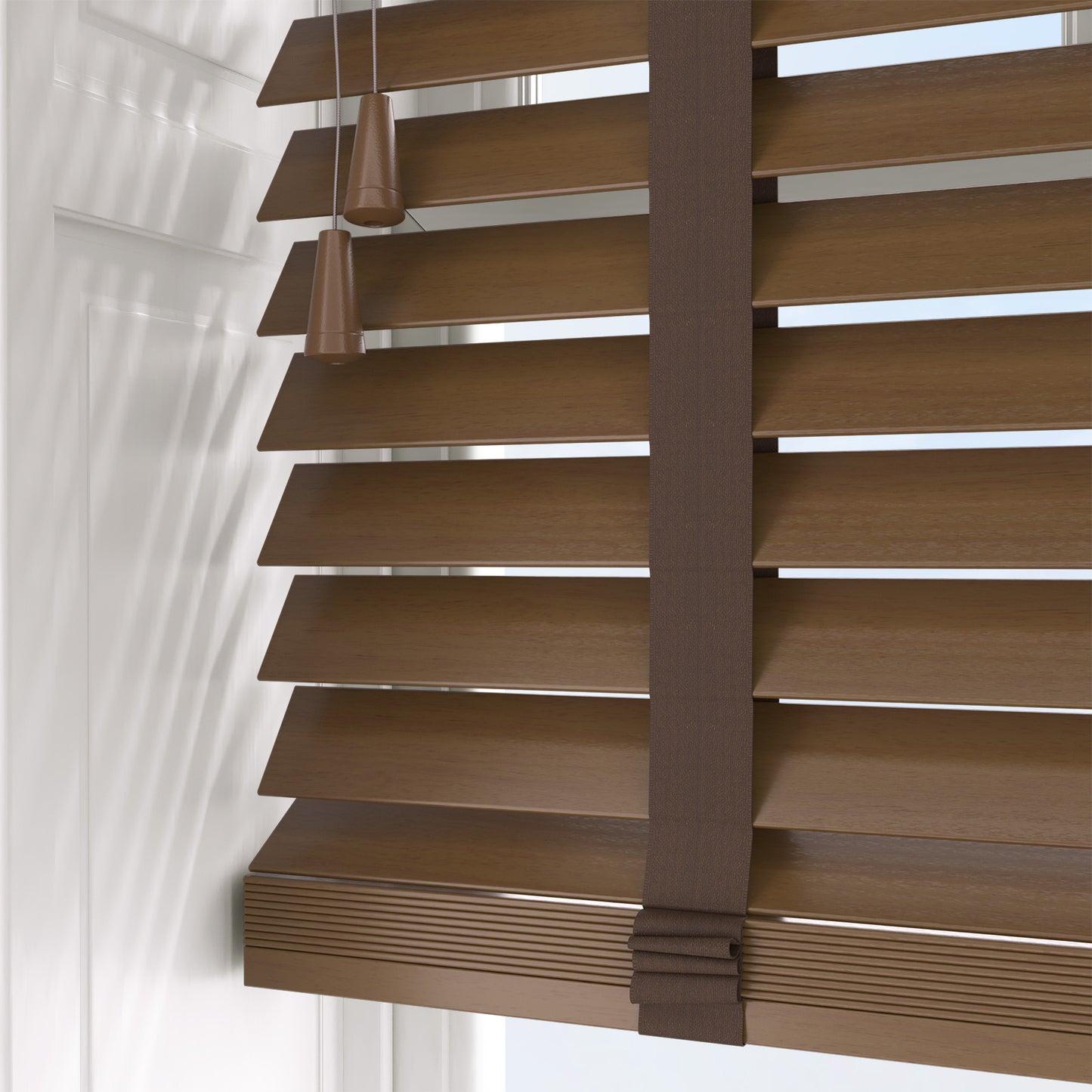 Decora Timberlux Prime Walnut with Cocoa Tapes Wooden Venetian Blind