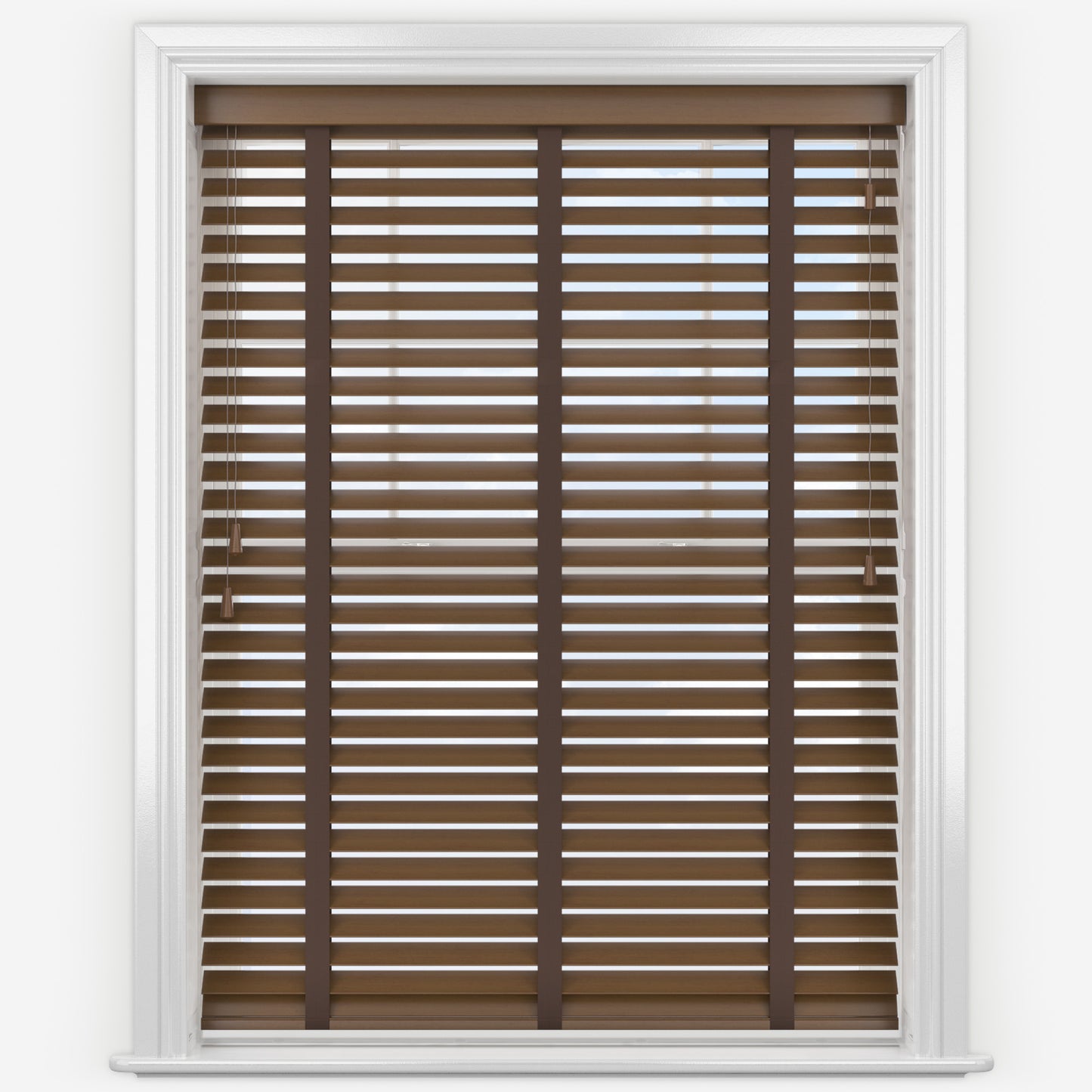 Decora Timberlux Prime Walnut with Cocoa Tapes Wooden Venetian Blind