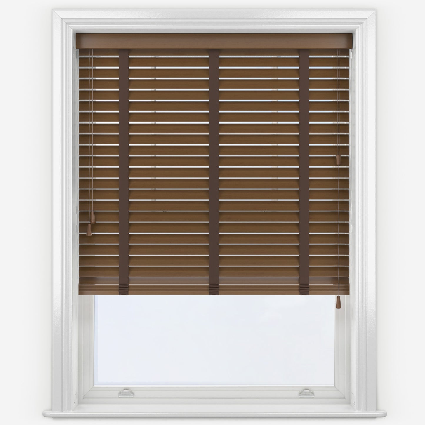 Decora Timberlux Prime Walnut with Cocoa Tapes Wooden Venetian Blind