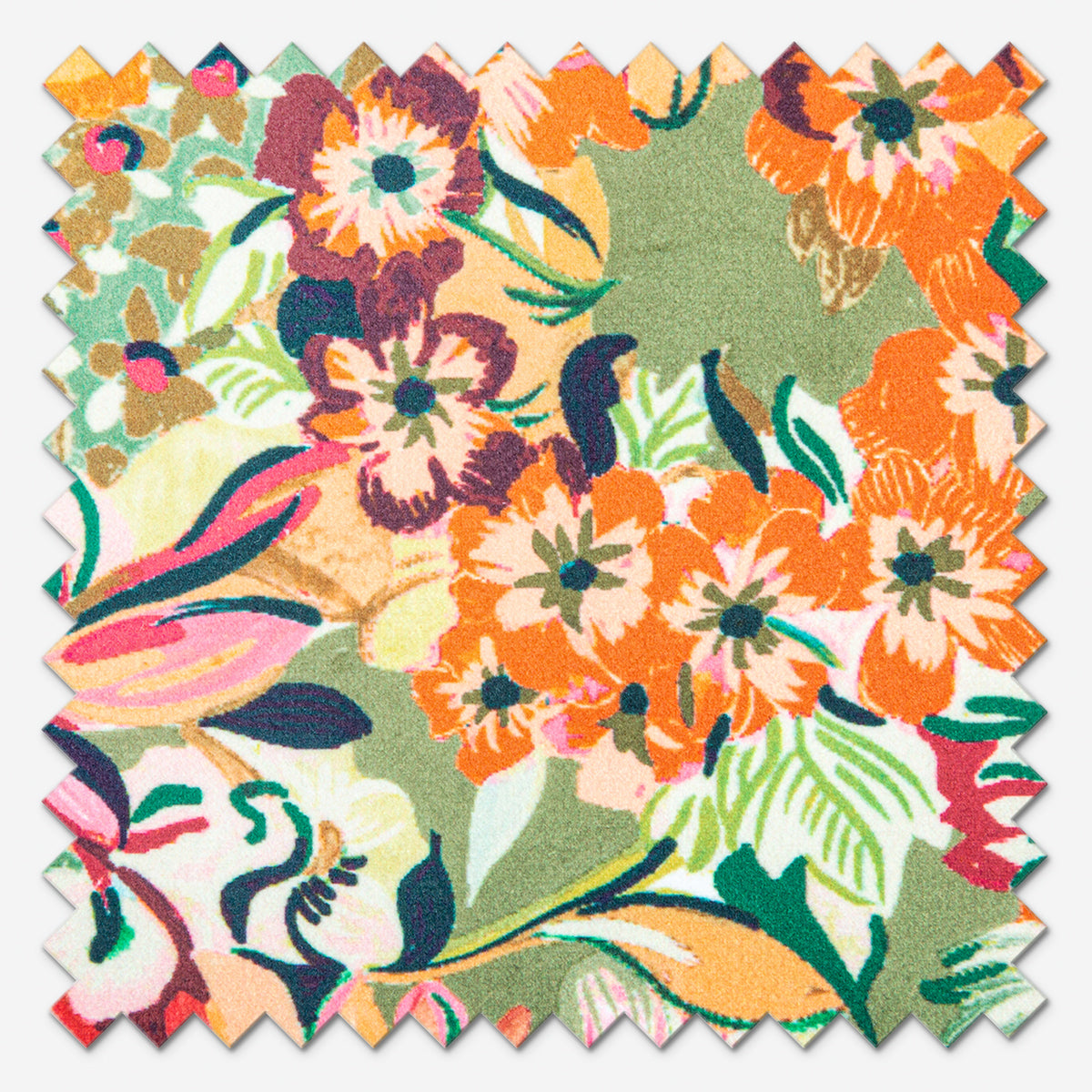 Studio G Aubrey Velvet Forest and Raspberry Roman Blind