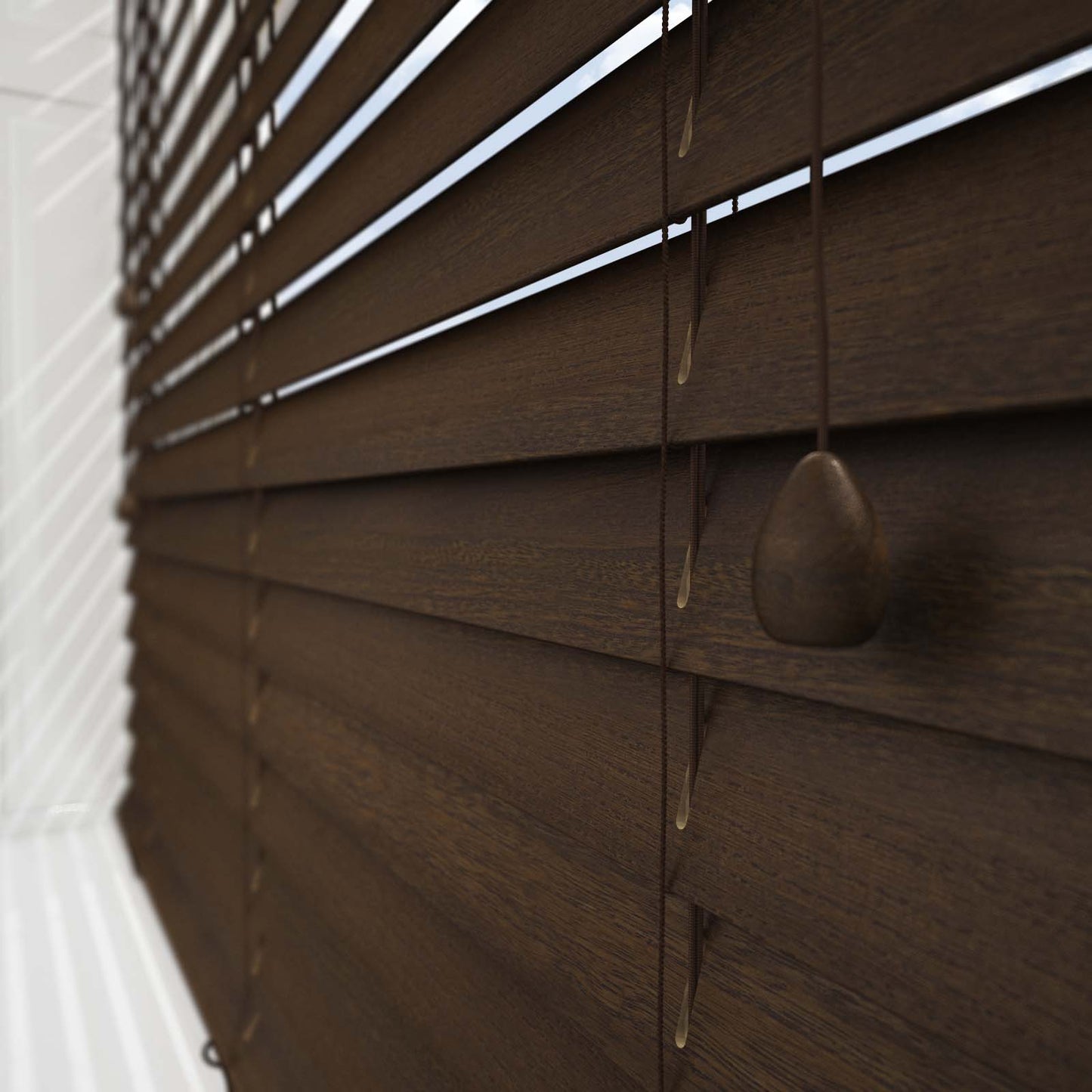 GB Pure Wood Wenge Wooden Venetian Blind