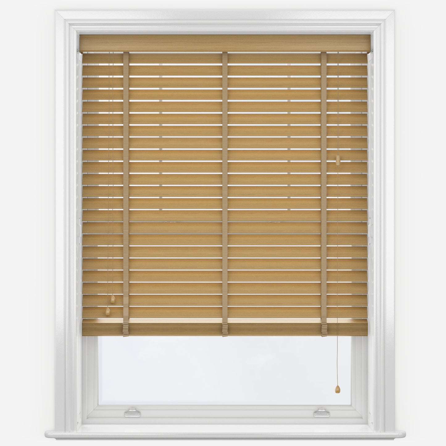 GB Wood Impressions Spiced Oak with Tapes Faux Wooden Blind