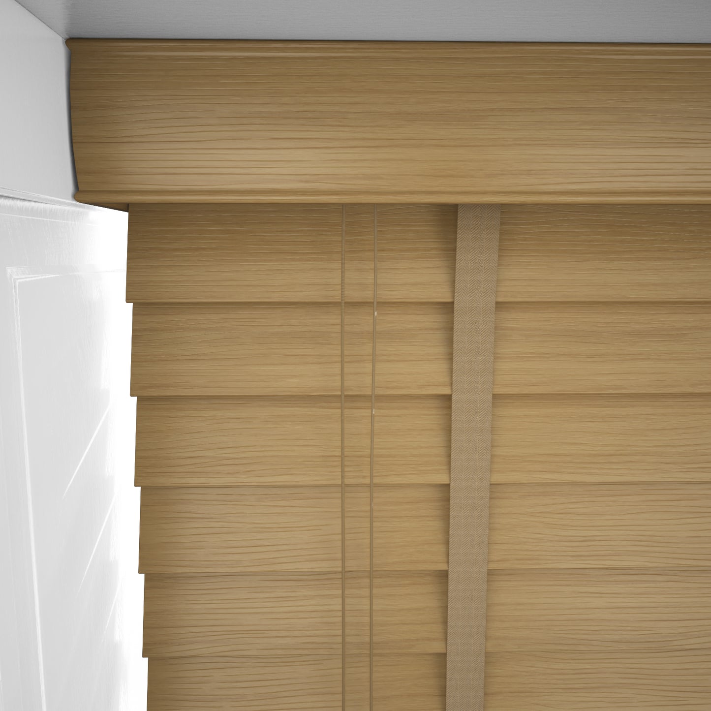 GB Wood Impressions Spiced Oak with Tapes Faux Wooden Blind