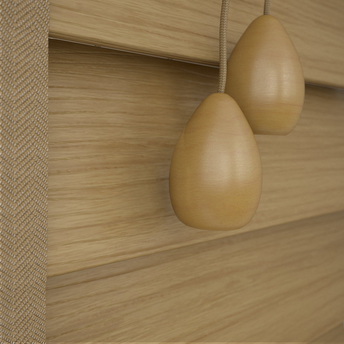 GB Wood Impressions Spiced Oak with Tapes Faux Wooden Blind