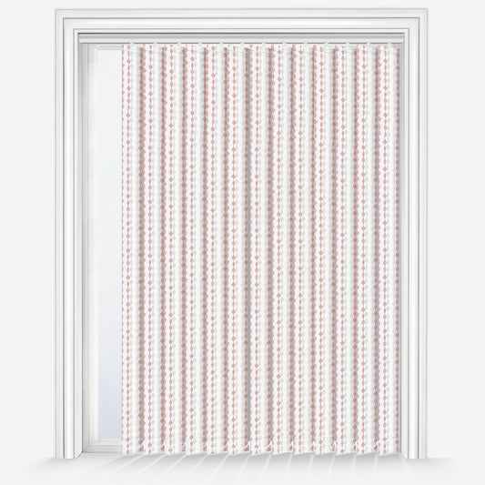 Arena Romain Crimson Vertical Blind