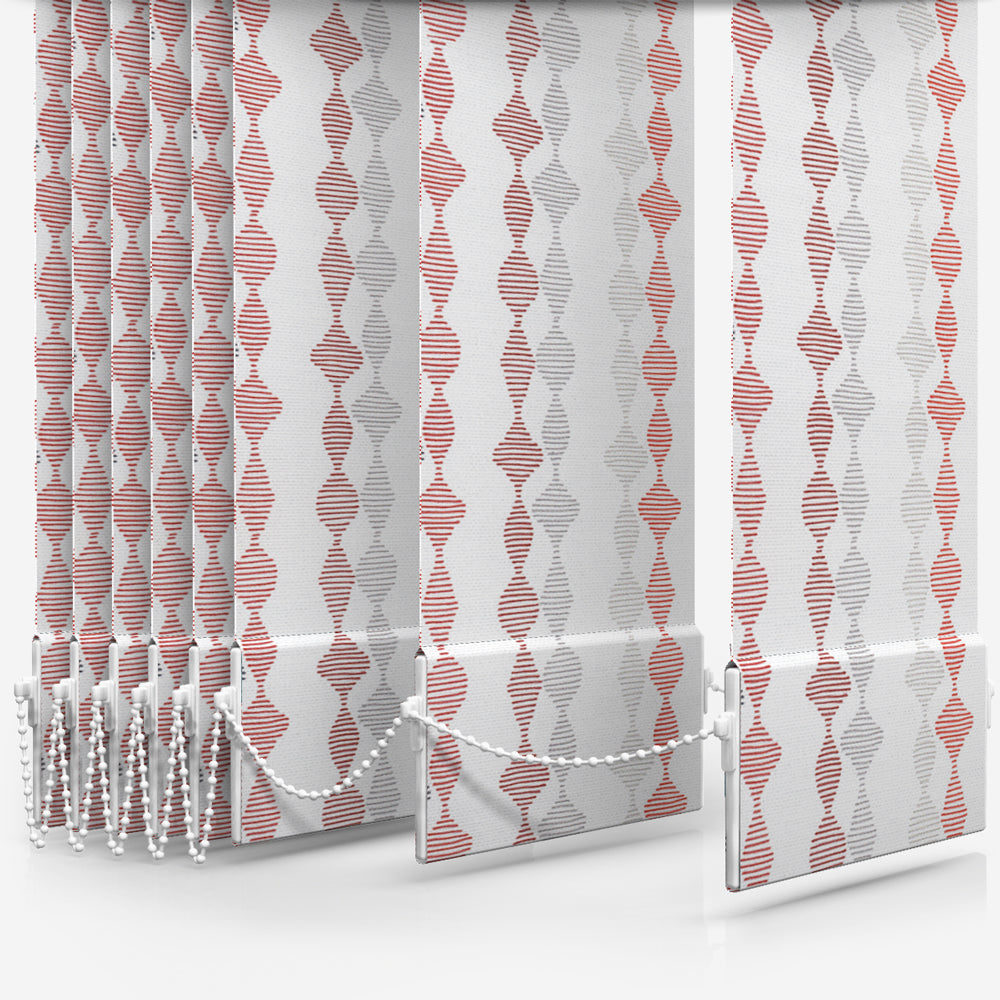 Arena Romain Crimson Vertical Blind