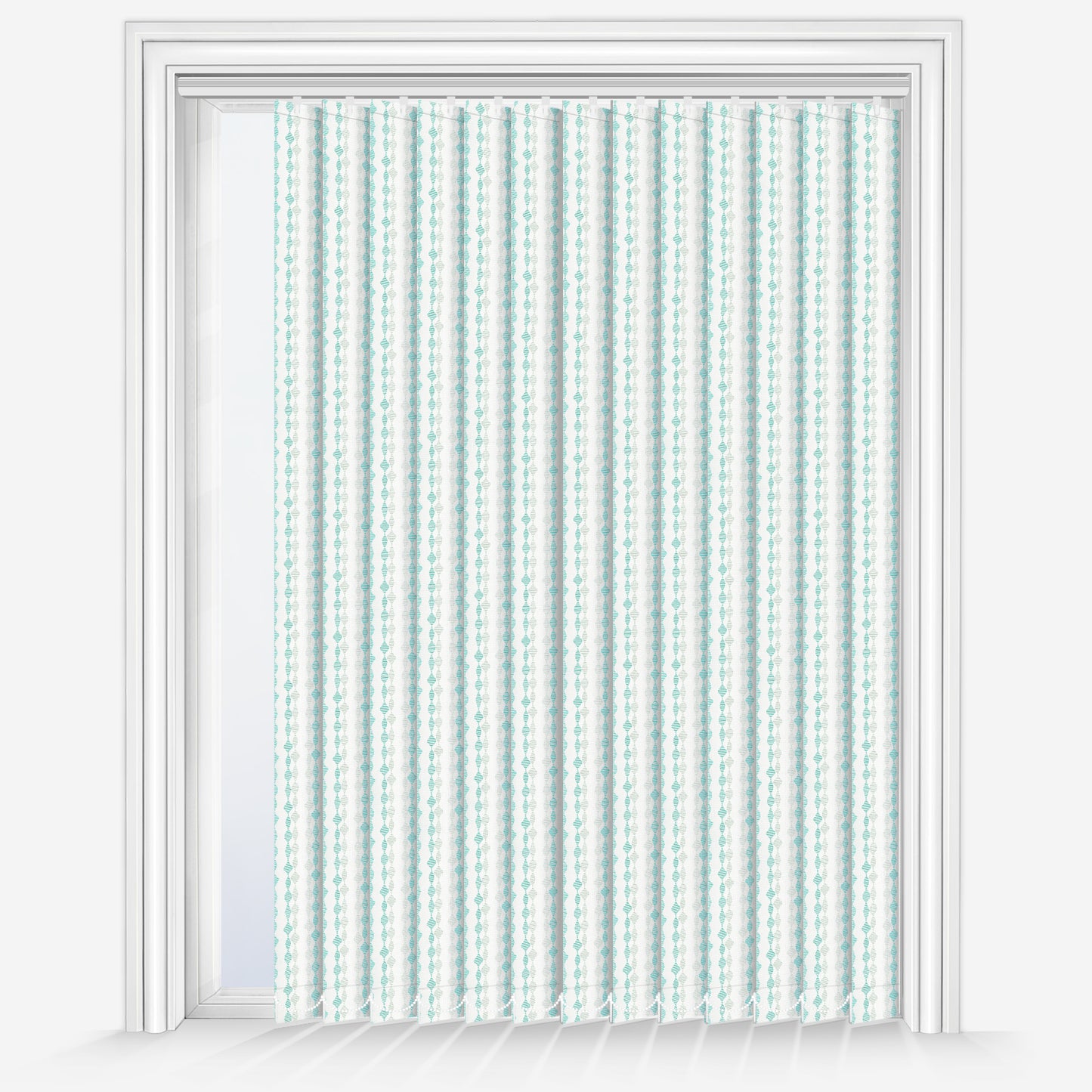 Arena Romain Turquoise Vertical Blind