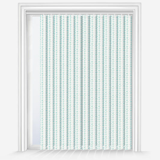 Arena Romain Turquoise Vertical Blind