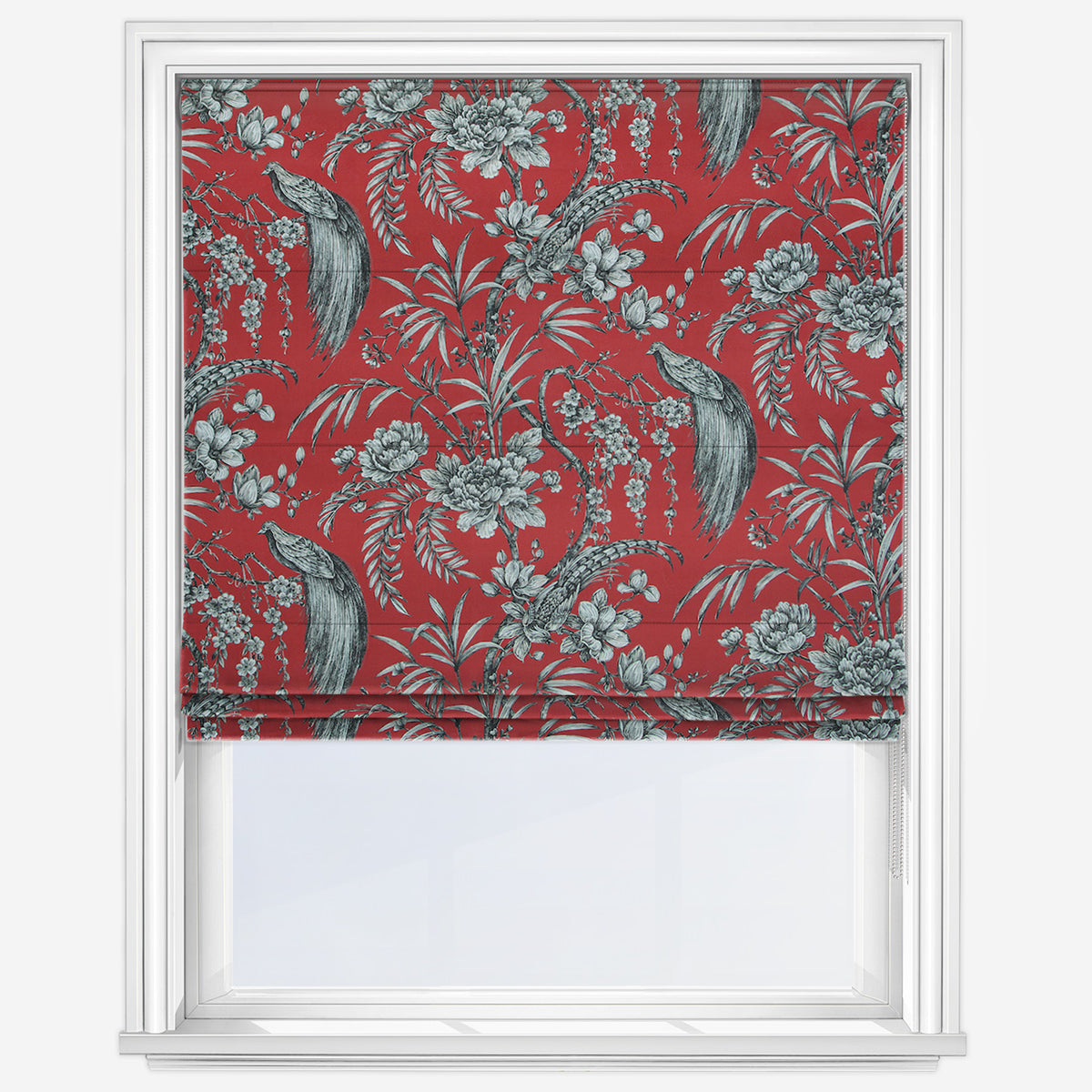 Ashley Wilde Botanist Crimson Roman Blind