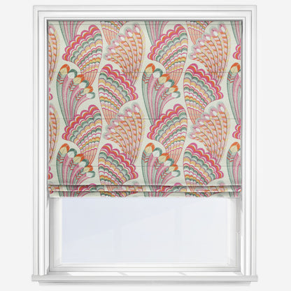 Camengo Piuma Fuschia Roman Blind