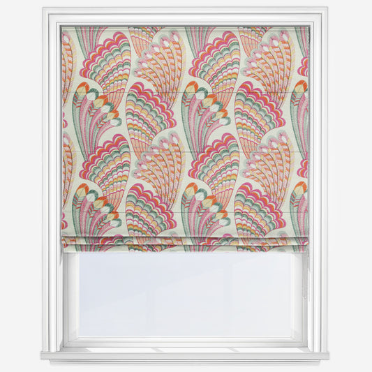 Camengo Piuma Fuschia Roman Blind