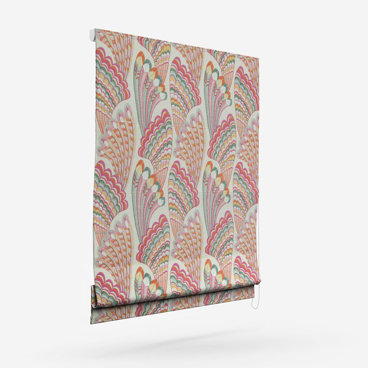 Camengo Piuma Fuschia Roman Blind