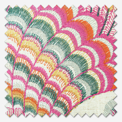 Camengo Piuma Fuschia Roman Blind