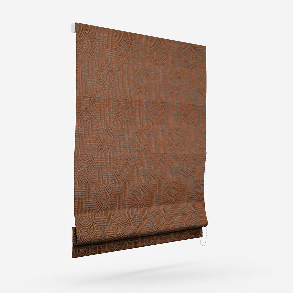 Casamance Mollino Orange Brulle Roman Blind