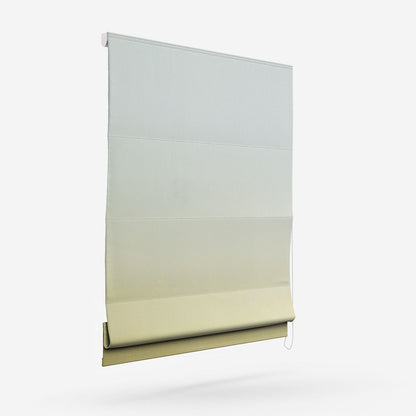 Casamance Winona White Moutarde Roman Blind