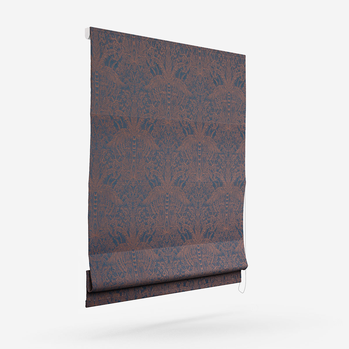 Clarke & Clarke Leopardo Midnight Copper Roman Blind