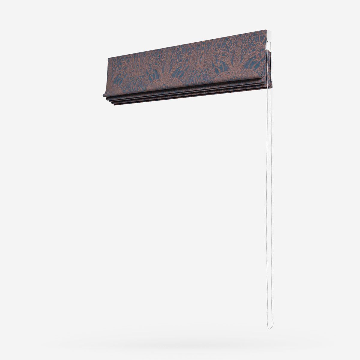 Clarke & Clarke Leopardo Midnight Copper Roman Blind