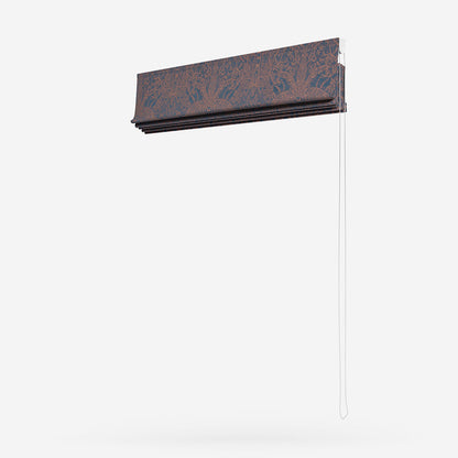 Clarke & Clarke Leopardo Midnight Copper Roman Blind