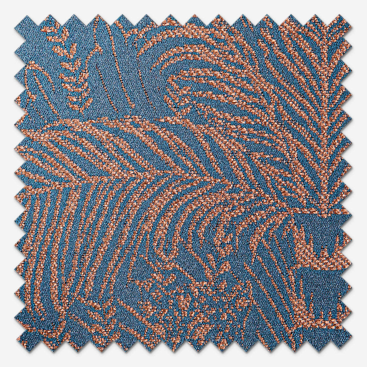 Clarke & Clarke Leopardo Midnight Copper Roman Blind