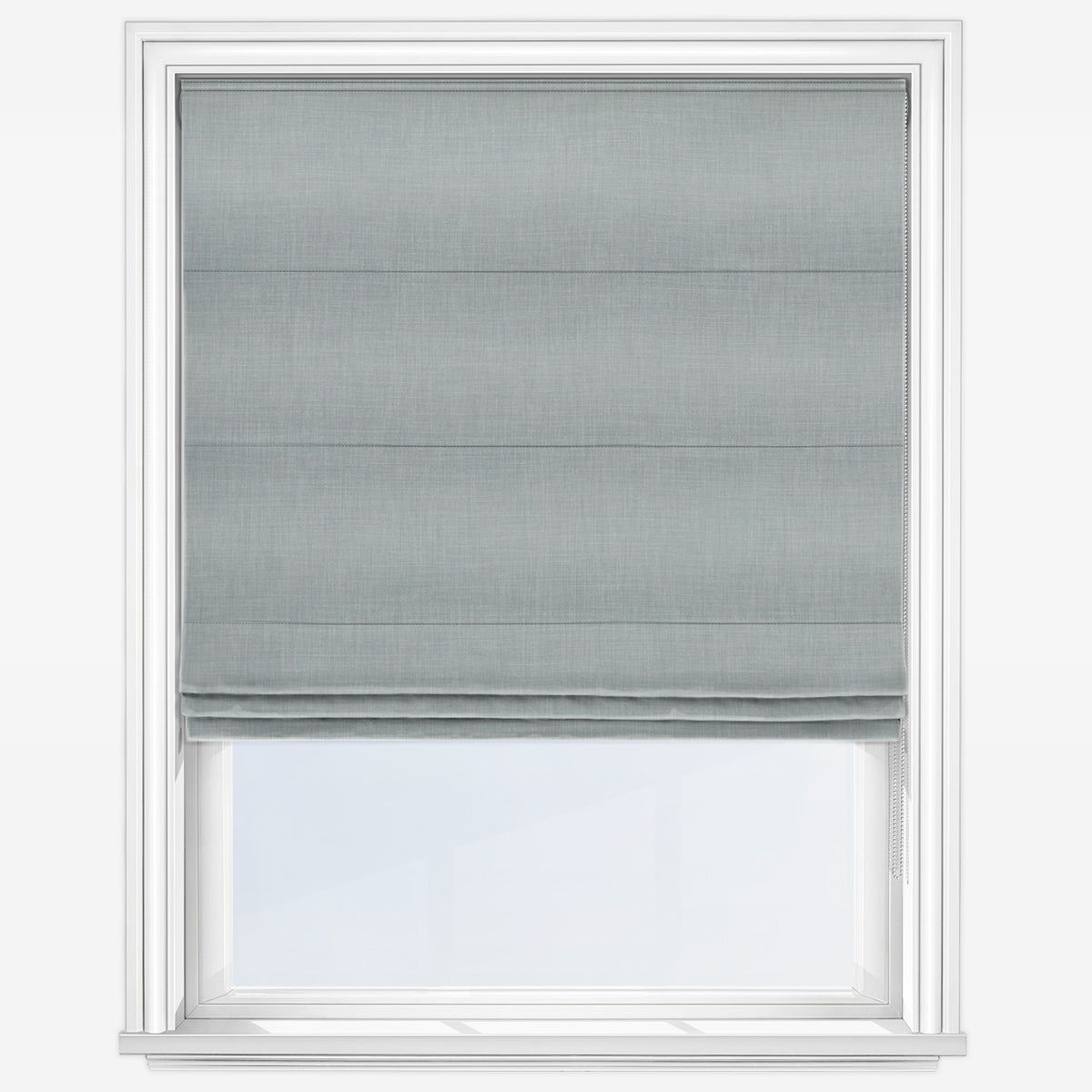 Clarke & Clarke Linoso Cloud Roman Blind