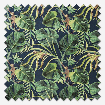 Clarke & Clarke Monkey Business Indigo Roman Blind