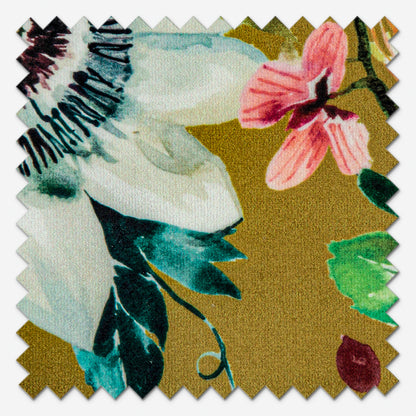 Clarke & Clarke Paradise Velvet Ochre Roman Blind