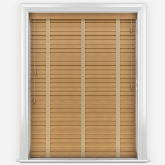 Decora Prime Timberlux Bamboo Kari with Stone Tapes Wooden Venetian Blind