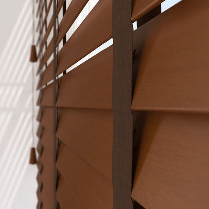 Decora Timberlux Prime Golden Oak with Cocoa Tapes Wooden Venetian Blind