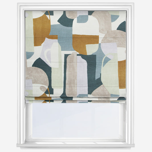 Edinburgh Weavers Athena Pistachio Roman Blind