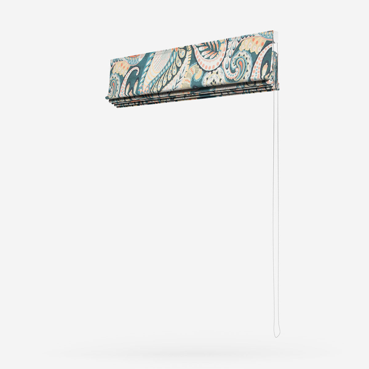 Edinburgh Weavers Pipa Peacock Roman Blind