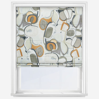 Edinburgh Weavers Pop Cashew Roman Blind