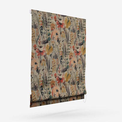 Edinburgh Weavers Zebedee Toffee Roman Blind