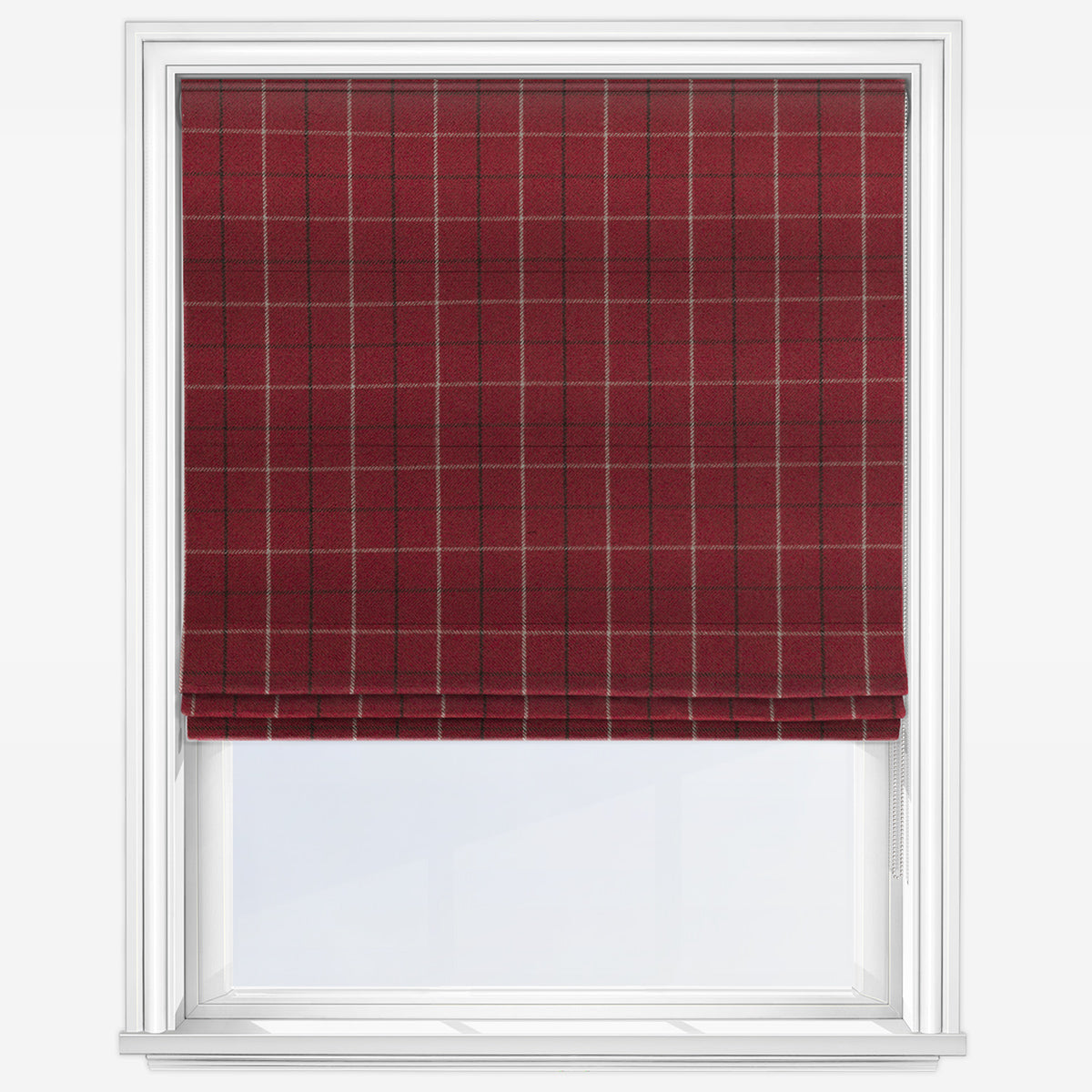 Fryetts Bamburgh Red Roman Blind