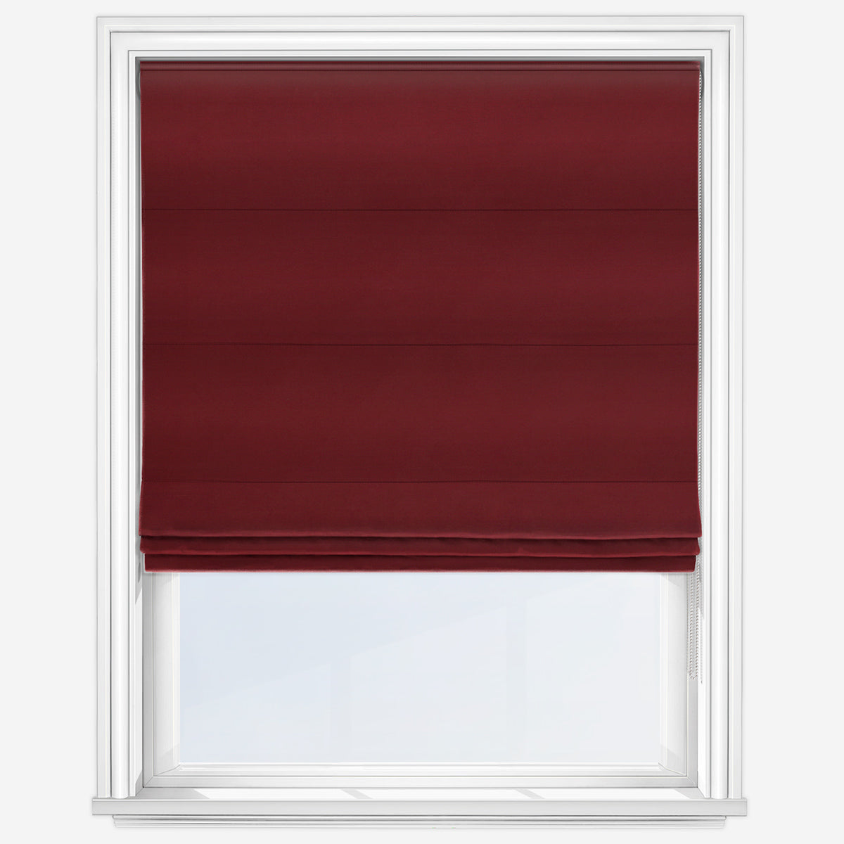 Fryetts Carrera Claret Roman Blind