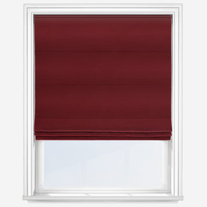 Fryetts Carrera Claret Roman Blind