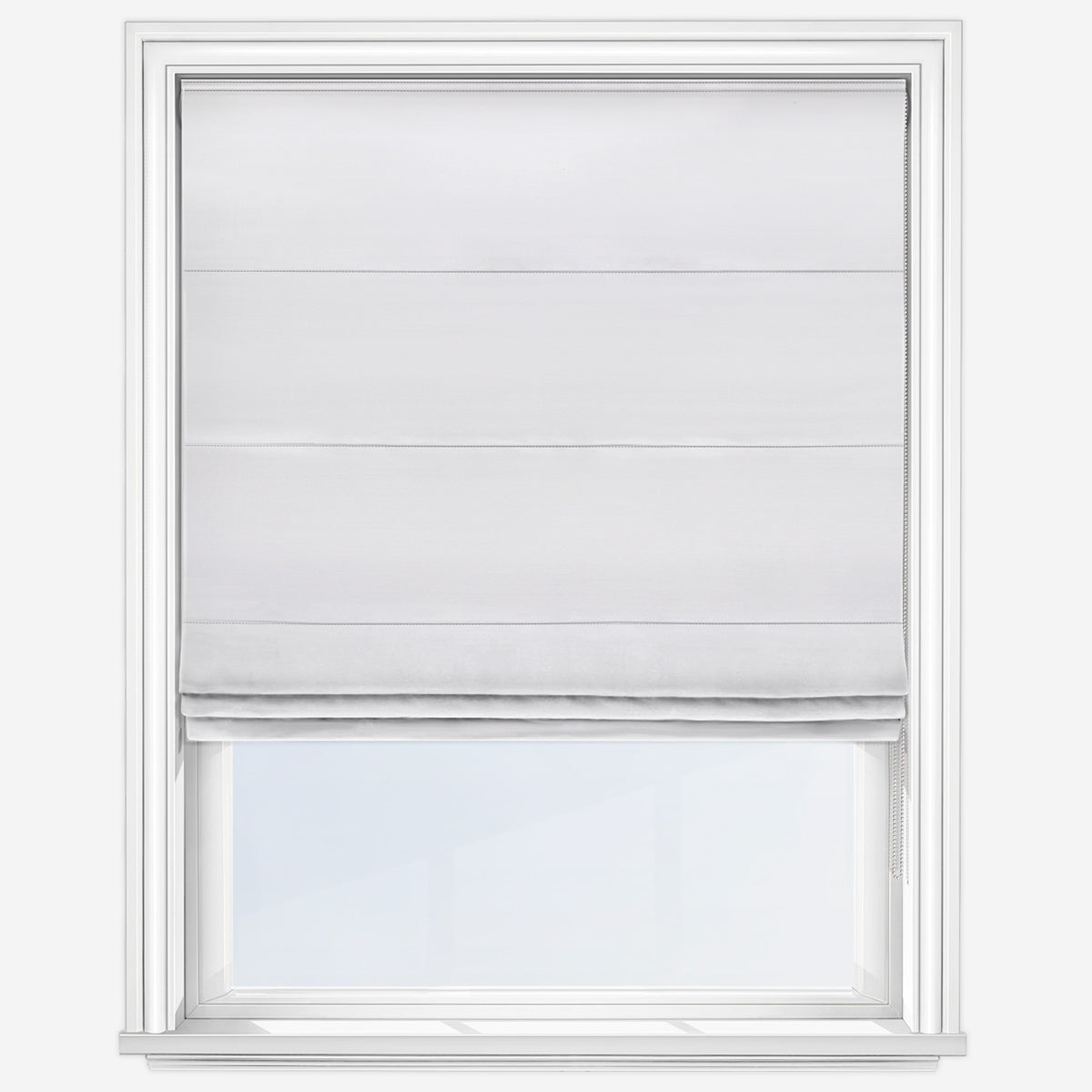 Fryetts Carrera White Roman Blind