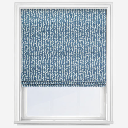 Fryetts Tide Indigo Roman Blind