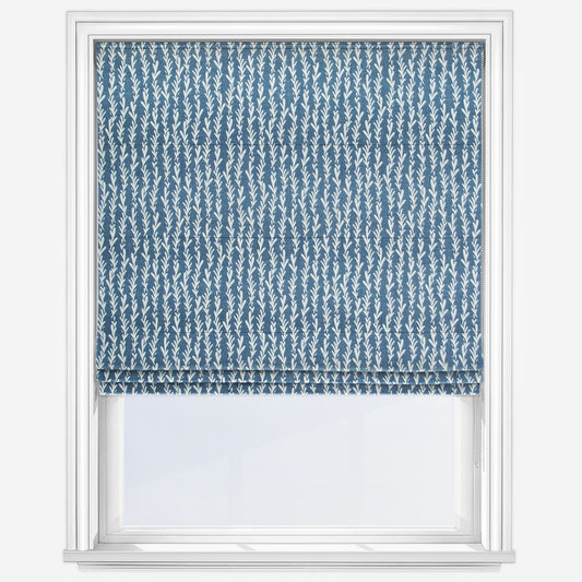 Fryetts Tide Indigo Roman Blind
