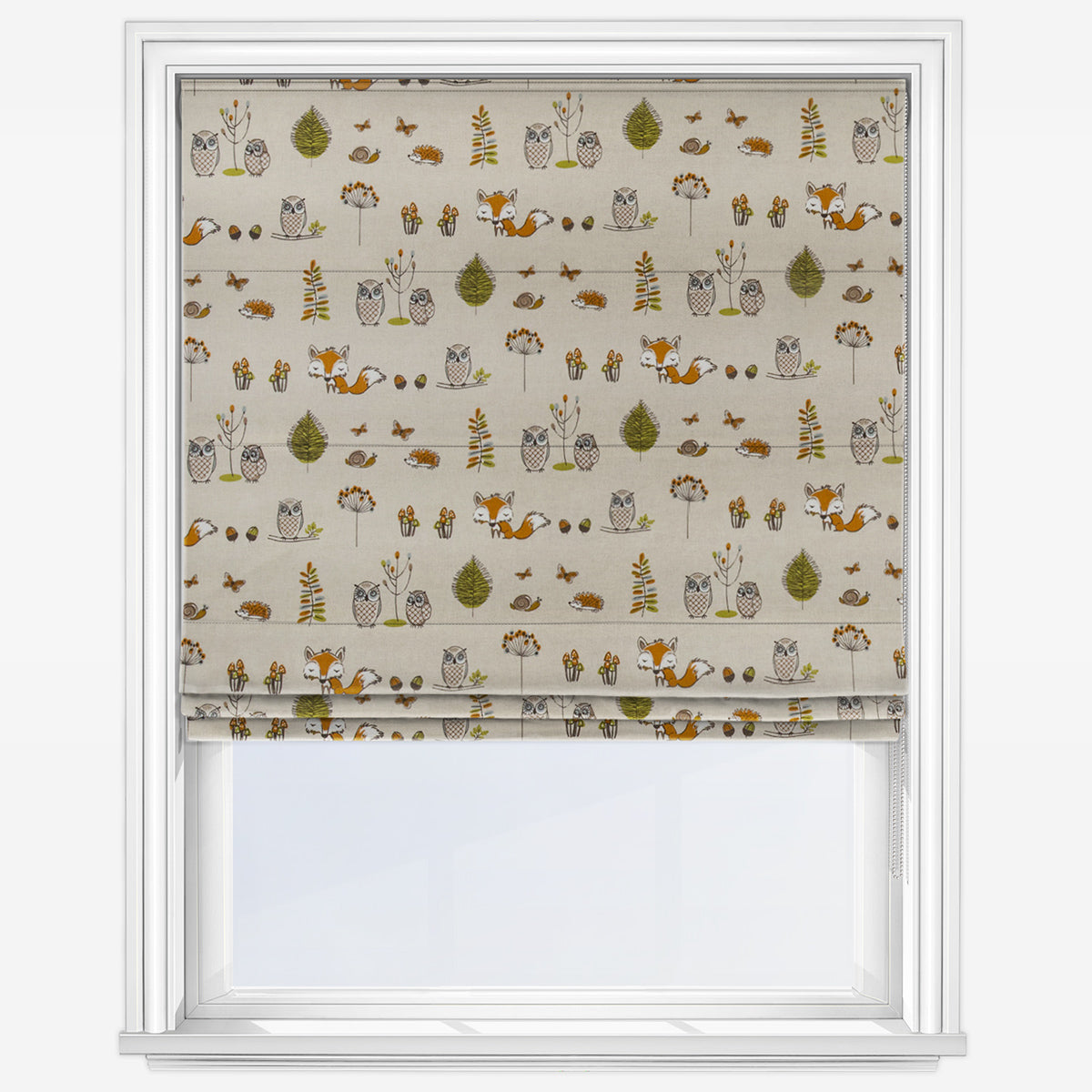 Fryetts Woodland Fox Multi Roman Blind